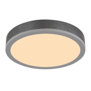 Plafoniera LED aluminiu argintiu, MDF gri DORO 30cm 590503 universul-luminii.ro