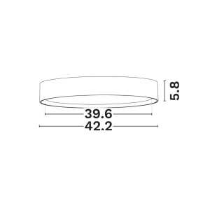 Plafoniera LED CCT cu protectie IP44 Binary Pro 30W, negru/ auriu - Img 3