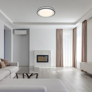 Plafoniera LED cu telecomanda design slim TERPSA 158063 universul-luminii.ro