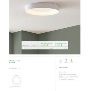 Plafoniera LED design circular Eternity 55 - Img 3