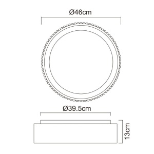 Plafoniera LED design circular KEMP - Img 9