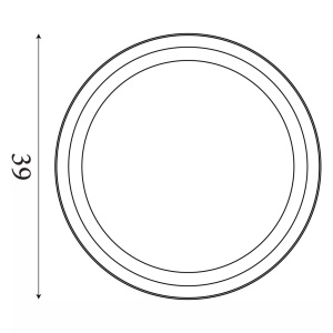 Plafoniera LED design circular Saucer 39cm - Img 4