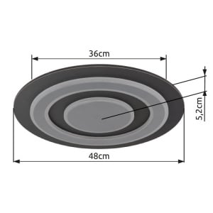 Plafoniera LED design decorativ JAYDEN D-48cm 236423 universul-luminii.ro