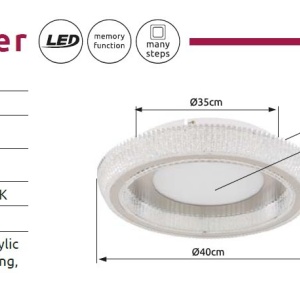 Plafoniera LED design elegant SHARPER 236383 universul-luminii.ro