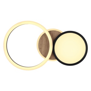 Plafoniera LED design indistrial SID negru 135493 universul-luminii.ro