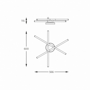 Plafoniera LED design minimalist LAUTARO - Img 3