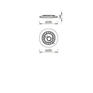 Plafoniera LED design minimalist SLIM 16W 5000k 132553 universul-luminii.ro