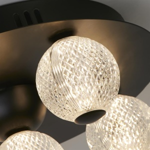 Plafoniera LED design modern Asteroid Led negru 159043 universul-luminii.ro
