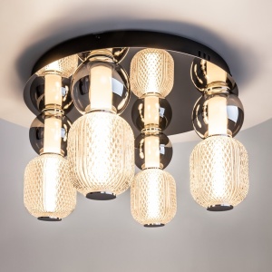 Plafoniera LED design modern decorativ Drop crom - Img 2