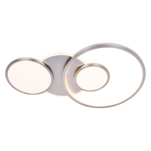 Plafoniera LED design modern Fulvia crom satin - Img 1