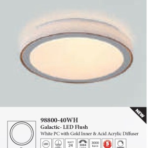 Plafoniera LED design modern Galactic alb, auriu - Img 5