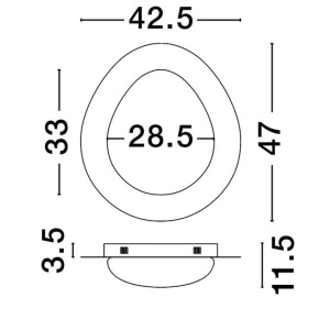 Plafoniera LED design modern NIMBUS - Img 3