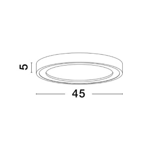 Plafoniera LED design modern Nodi alb 45cm 115523 universul-luminii.ro