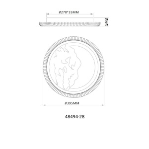 Plafoniera LED design modern ODESSA 39,5cm - Img 11