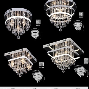 Plafoniera LED design modern Pallas crom, alb - Img 4