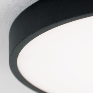 Plafoniera LED design slim BULLY D-28cm negru 234123 universul-luminii.ro