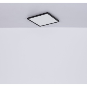 Plafoniera LED design slim Sapana negru 42x42cm 120473 universul-luminii.ro