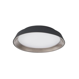 Plafoniera LED dimabila design modern Vela negru 45cm