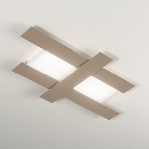 Plafoniera LED DOHA P otel, alb, negru sau gri dove 149743 universul-luminii.ro