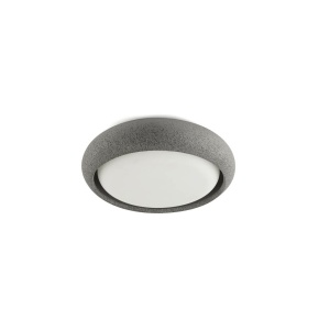 Plafoniera LED exterior iluminat minimalist IP44 ANGA 24cm gri inchis