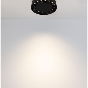 Plafoniera LED exterior moderna IP65 CONVEX negru D-17,6cm - Img 5