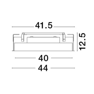 Plafoniera LED incastrabila reglabila PERFECT 40cm negru CCT Dimmable 223353 universul-luminii.ro
