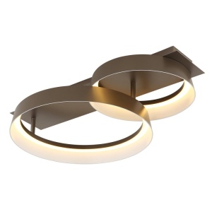 Plafoniera LED metal maro cafeniu SYRAKUS - Img 3