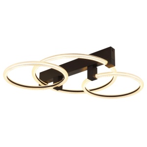 Plafoniera LED metal negru FLETCHER D2 - Img 9