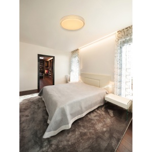Plafoniera LED moderna cu decor stralucitor OVI 22W 105423 universul-luminii.ro