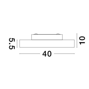 Plafoniera LED moderna design slim PERFECT 40cm alba CCT Dimmable 140393 universul-luminii.ro