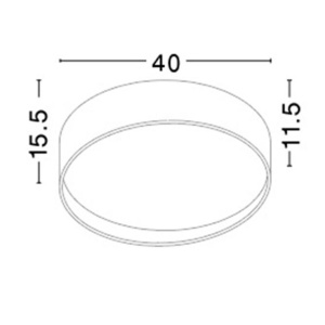 Plafoniera LED moderna Fano 40cm NVL-71045001 82903 universul-luminii.ro