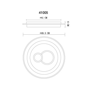 Plafoniera LED moderna KRISWALL 49,5cm - Img 12