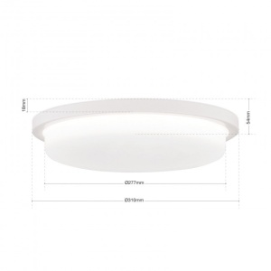 Plafoniera LED moderna LEROX 30cm alba 198163 universul-luminii.ro
