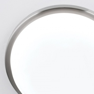 Plafoniera LED moderna LEROX 30cm crom satin 198143 universul-luminii.ro