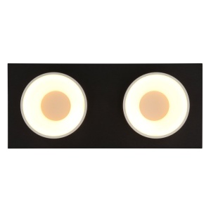 Plafoniera LED negru sampanie RAYMOND 2L - Img 4