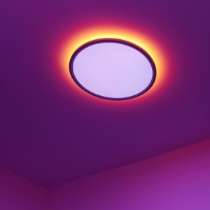 Plafoniera LED RGB CCT, IP54 Liva Smart alb, 36cm 221013 universul-luminii.ro