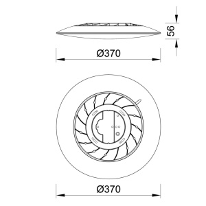 Plafoniera LED SLIM CCT 24W, 37CM - Img 8
