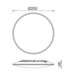 Plafoniera LED SLIM CCT II 16W, 25CM CCT 3000-4000-6500K - Img 7