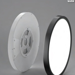Plafoniera LED slim cu senzor de miscare si protectie IP40 PANKA 30 CCT alb 122543 universul-luminii.ro
