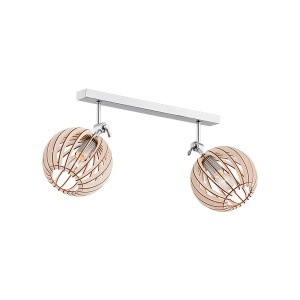 Plafoniera lemn design scandinav PORTORYKO 2 maro