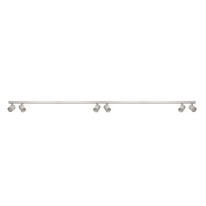 Plafoniera liniara alba cu 6 spoturi EXO 6, 200cm