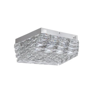 Plafoniera metal cromat si sticla LED Modena 627223 universul-luminii.ro