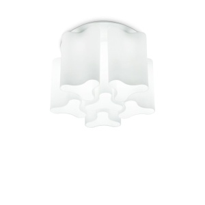 Plafoniera moderna design lux diametru 56cm, COMPO PL6 BIANCO 125503