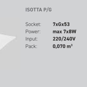 Plafoniera moderna ISOTTA 62x69cm, alb sau gri 228263 universul-luminii.ro