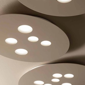 Plafoniera moderna Luna 60x72,5cm, alb sau gri 228293 universul-luminii.ro