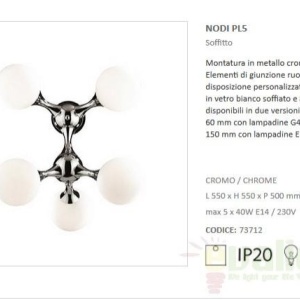 Plafoniera moderna NODI PL5 073712 58103 universul-luminii.ro