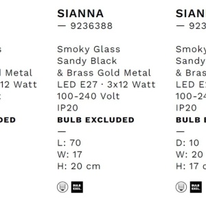 Plafoniera moderna stil minimalist SIANNA 3L 237033 universul-luminii.ro