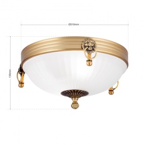 Plafoniera stil clasic diametru 31cm Rocca 197543 universul-luminii.ro