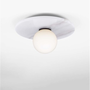 Plafoniera stil minimalist IDOR alb/opal 159093 universul-luminii.ro