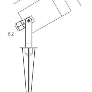 Proiector cu tarus iluminat exterior decorativ IP54 Ravy GU10 154483 universul-luminii.ro